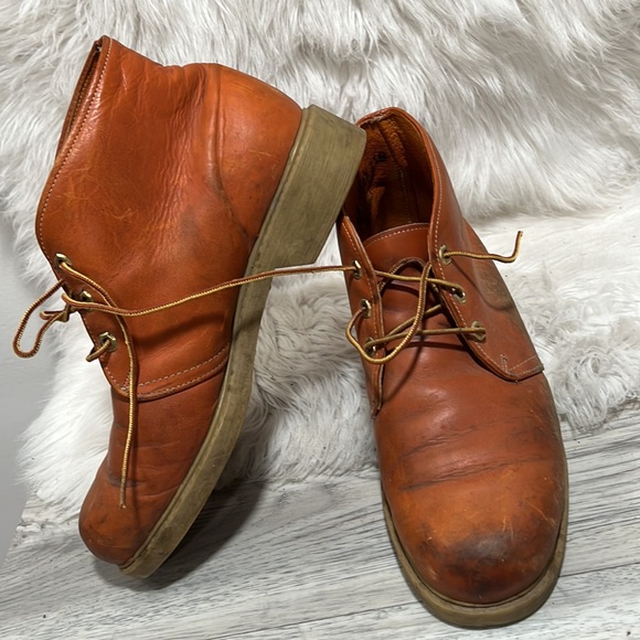 Vintage WOLVERINE Boots 9.5 W Men\'s Brown Work Chukka Boots USA main image 9